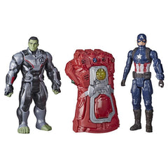 Marvel Avengers: Endgame Hulk Captain America Electronic Gauntlet Action Figure Combo Pack Roleplay Toy