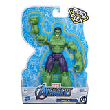 Marvel Avengers Bend And Flex Toy, 6-Inch Flexible Hulk Action Figure, Blast Accessory, For Kids Ages 4 &Up