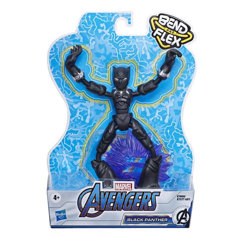Marvel Avengers Bend n Flex Action Figure Toy, 6-Inch Flexible Black Panther Figure, For Kids Ages 4 And Up