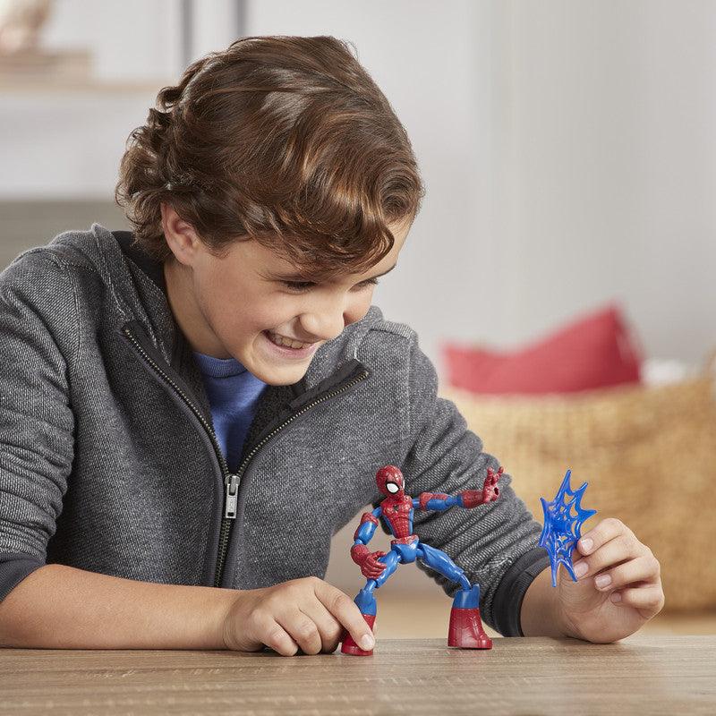 Marvel Spider-Man Bend and Flex, 6-Inch Flexible Action Figure, Includes Web Accessory, Ages 6 And Up