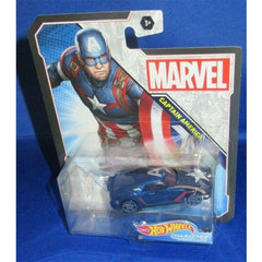 Marvel Avenger Collector Hot Wheel Captain America Character Cars Black Edge