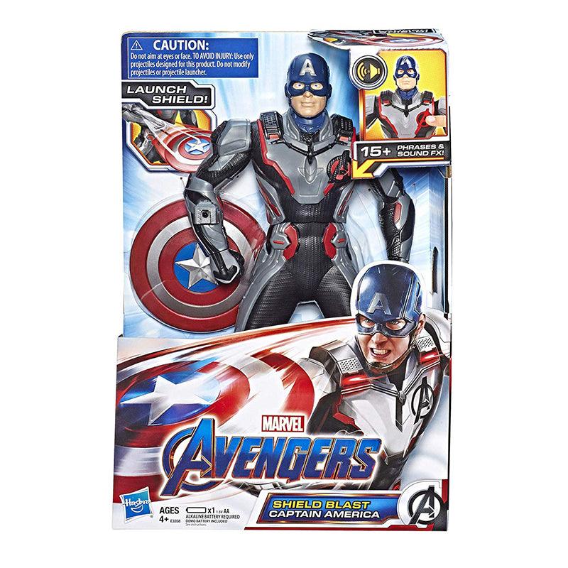 Marvel Avengers Endgame Shield Blast Captain America 13"-Scale Figure