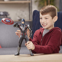 Marvel Avengers Endgame Shield Blast Captain America 13"-Scale Figure