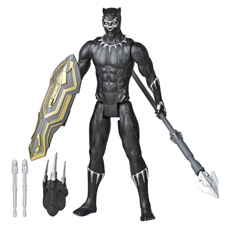Marvel Avengers Titan Hero Series Blast Gear Deluxe Black Panther Action Figure, 12-Inch Toy, Inspired By Marvel Comics
