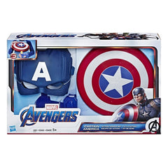 Marvel Avengers Captain America Roleplay Set (Captain America Mask and Magnetic Shield Toy for Role Play)