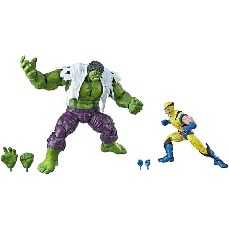 Marvel Comics 80th Anniversary Legends Series 6-Inch-Scale Vintage Comic-Inspired Hulk Vs. Wolverine Collectible Action Figure 2-Pack