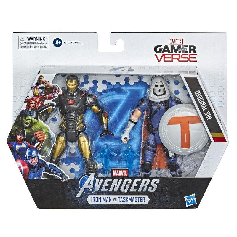 Marvel Gamerverse 6-inch Collectible Iron Man vs. Taskmaster Action Figure Toys, Ages 4 And Up