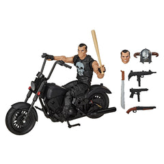 Marvel Legends Series 6-inch Collectible Action Figure The Punisher With Motorcycle
