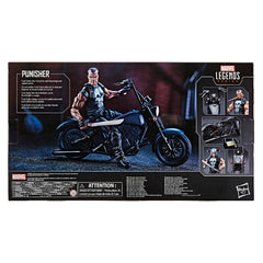 Marvel Legends Series 6-inch Collectible Action Figure The Punisher With Motorcycle