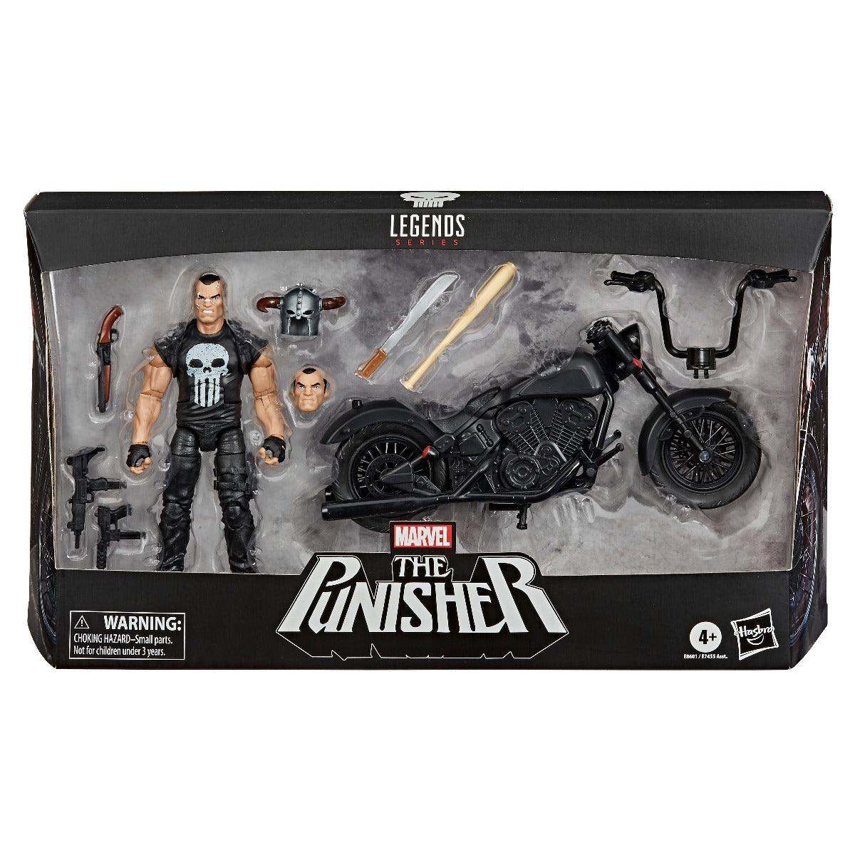 Marvel Legends Series 6-inch Collectible Action Figure The Punisher With Motorcycle