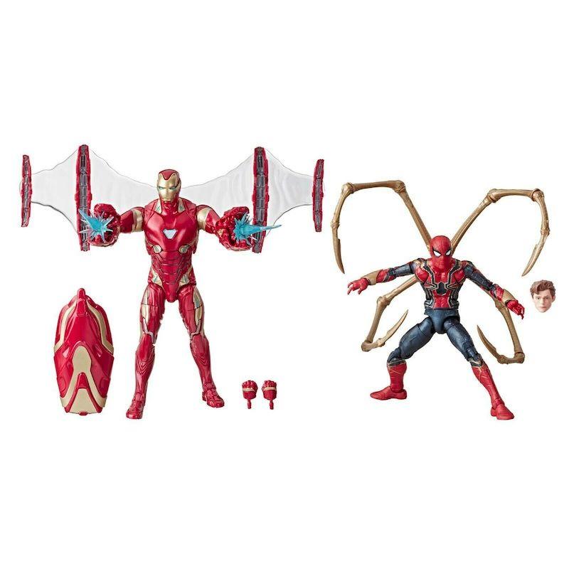 Marvel Legends Series Avengers: Infinity War 6-Inch-Scale Movie-Inspired Iron Man Mark 50 and Iron Spider Collectible Action Figure 2-Pack