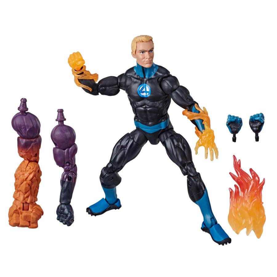 Marvel Legends Series Fantastic Four 6Inch Collectible Action Figure Human Torch Toy,3 Build-A-Figure Parts