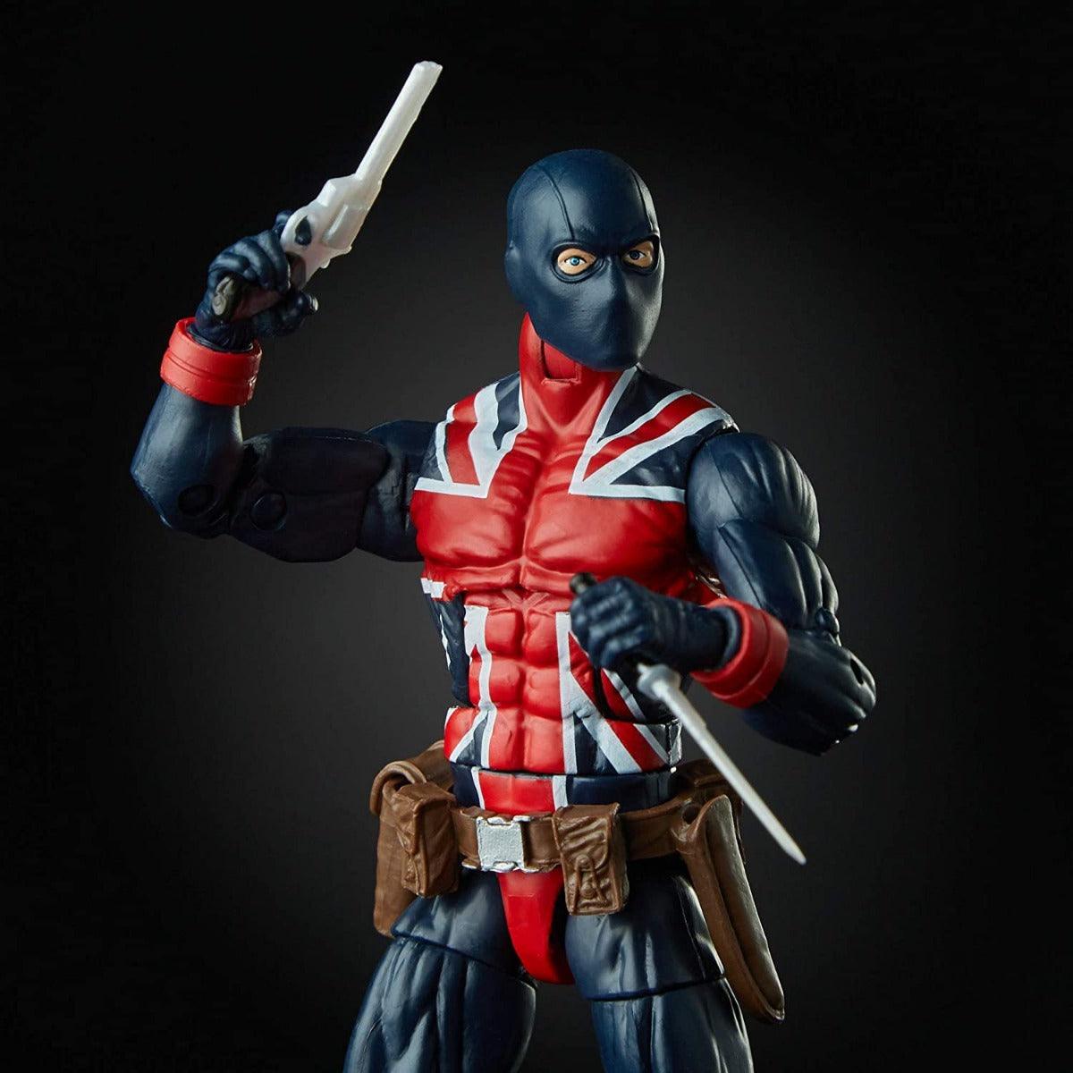 Marvel Legends Series Union Jack 6-inch Collectible Action Figure Toy For Ages 6 and Up with Accessories and Build-A-Figure Piece