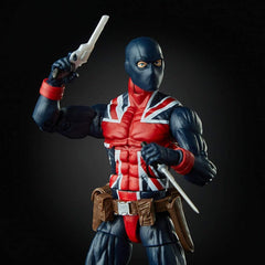 Marvel Legends Series Union Jack 6-inch Collectible Action Figure Toy For Ages 6 and Up with Accessories and Build-A-Figure Piece