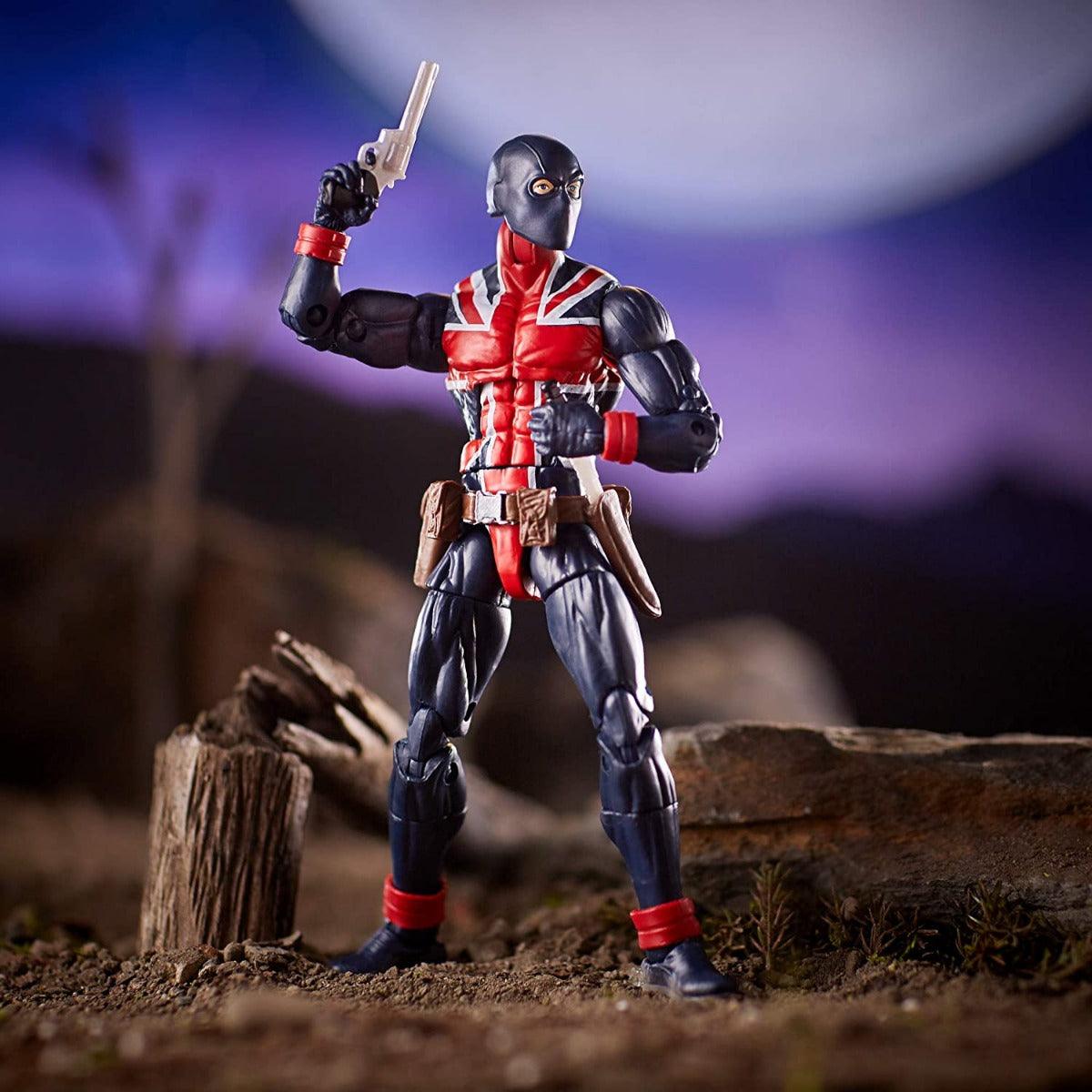 Marvel Legends Series Union Jack 6-inch Collectible Action Figure Toy For Ages 6 and Up with Accessories and Build-A-Figure Piece