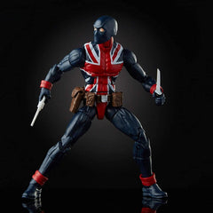 Marvel Legends Series Union Jack 6-inch Collectible Action Figure Toy For Ages 6 and Up with Accessories and Build-A-Figure Piece