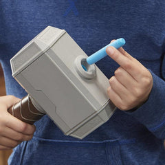 Marvel NERF Power Moves Avengers Thor Hammer Strike Hammer NERF Dart-Launching Toy for Kids Roleplay
