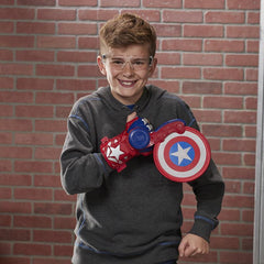 Marvel Nerf Power Moves Marvel Avengers Captain America Shield Sling Nerf Disc-Launching Toy For Kids Roleplay, Toys For Kids Ages 5 And Up