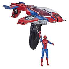 Marvel Spider-Man: Far from Home Spider-Jet with ‚Äö√Ñ√¨ Vehicle Toy & 6 inch Scale Action Figure