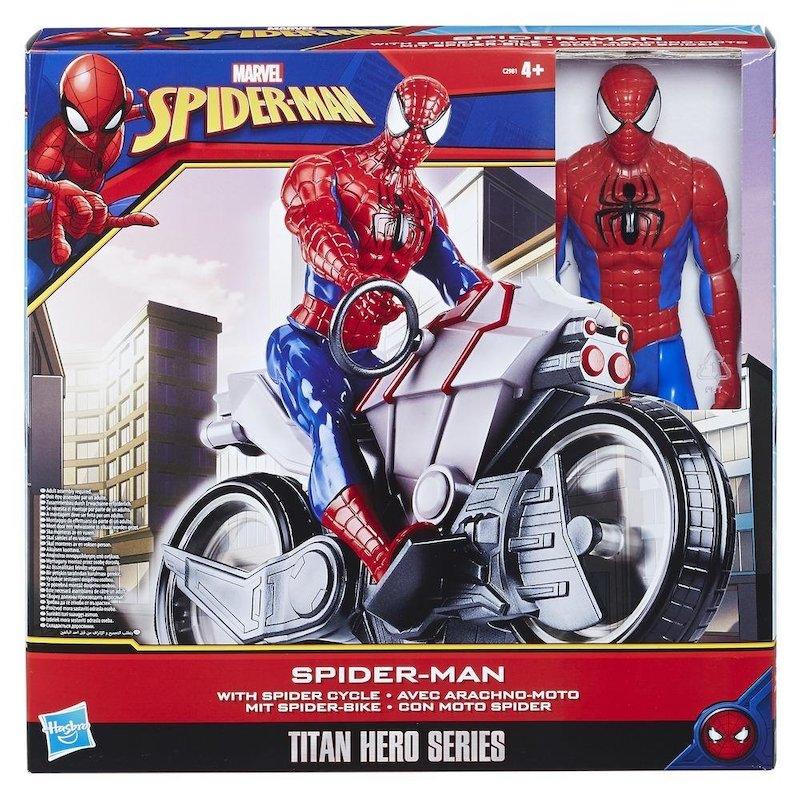 Marvel Spider Man Titan Hero Series Spider-Man Figure with Spider Cycle
