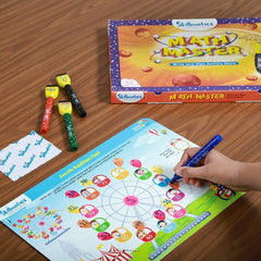 Skillmatics Educational Game : Math Master (6-9 Years) | Creative Fun Activities for Kids | Erasable and Reusable Mats