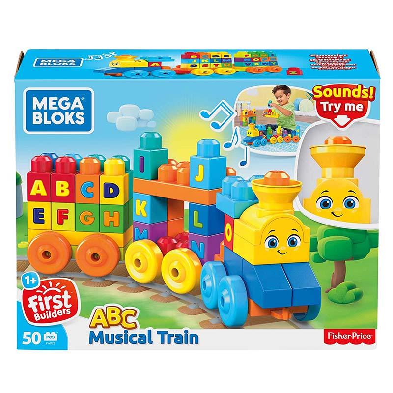 Mega Bloks ABC Musical Train 50 Pieces