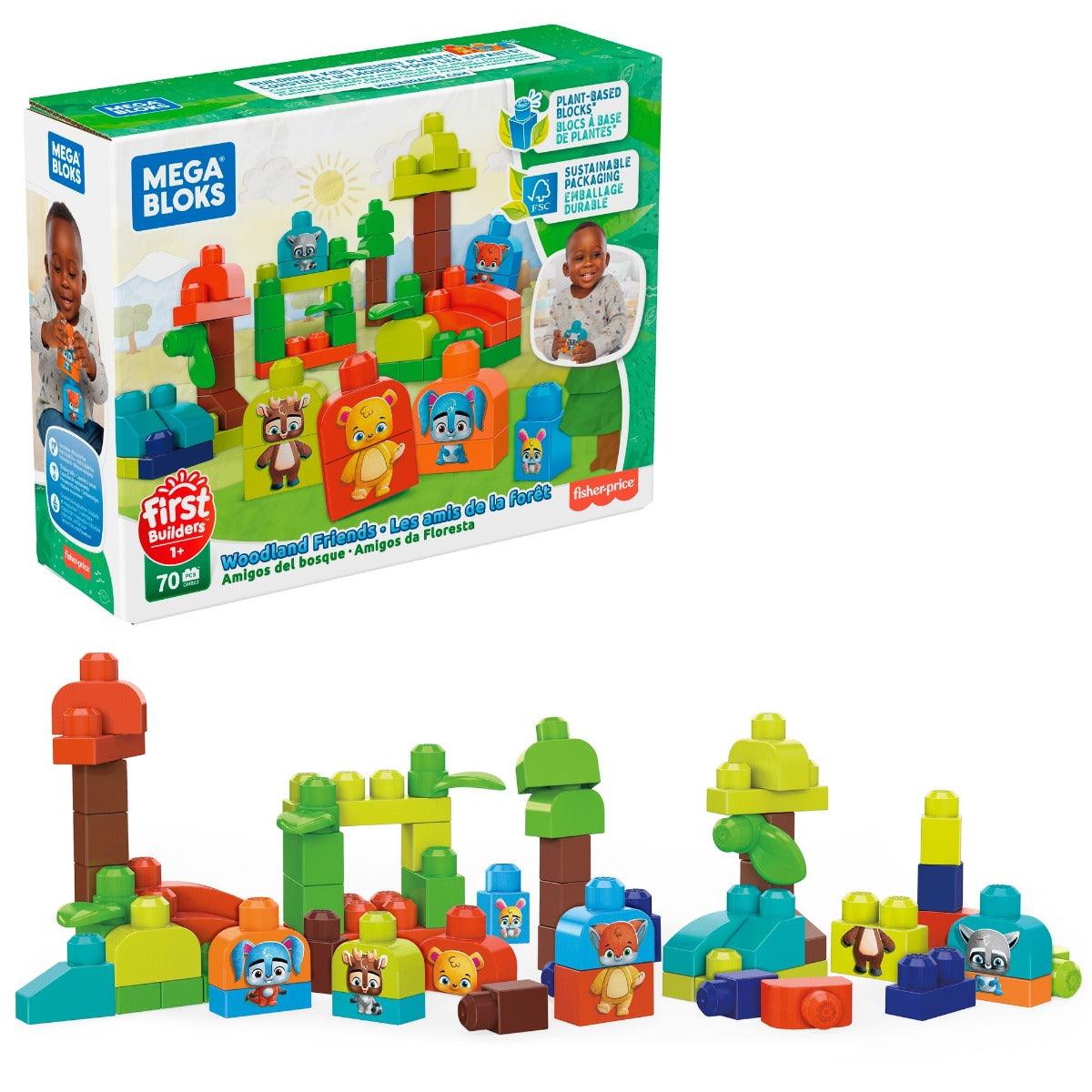 Mega Form Blocks Buy Mega Bloks First Builders Woodland Friends Big Building Blocks ...
