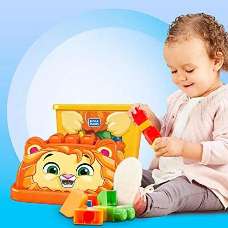 Mega Bloks Laughing Lion Animal Bucket