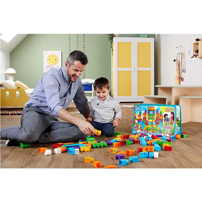 Mega Bloks Let's Build! – 40 Mattoncini Grandi Per Costruzioni – Giocattolo Per Bambini 1+ Anno – Sviluppo Motorio E Creatività