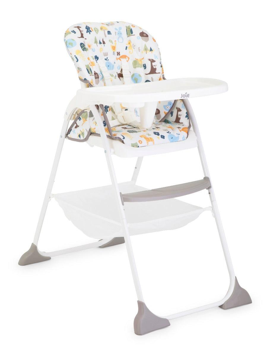 Joie Mimzy Snacker High Chair Alphabet 2 - Portable Booster Seat For Ages 0-3 Years