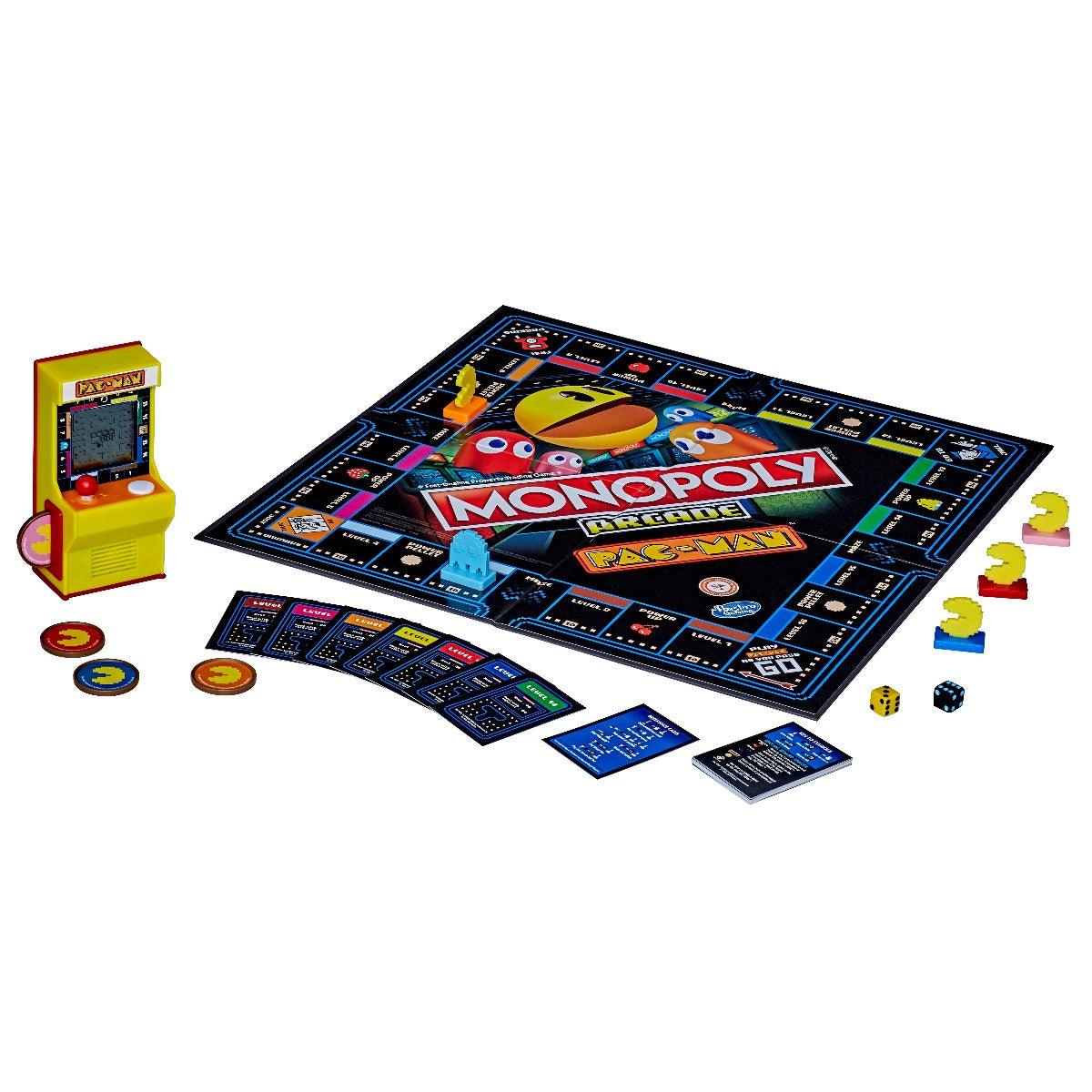 Monopoly Arcade Pac-Man Game; Monopoly Board Game for Kids Ages 8 and Up; Includes Banking and Arcade Unit