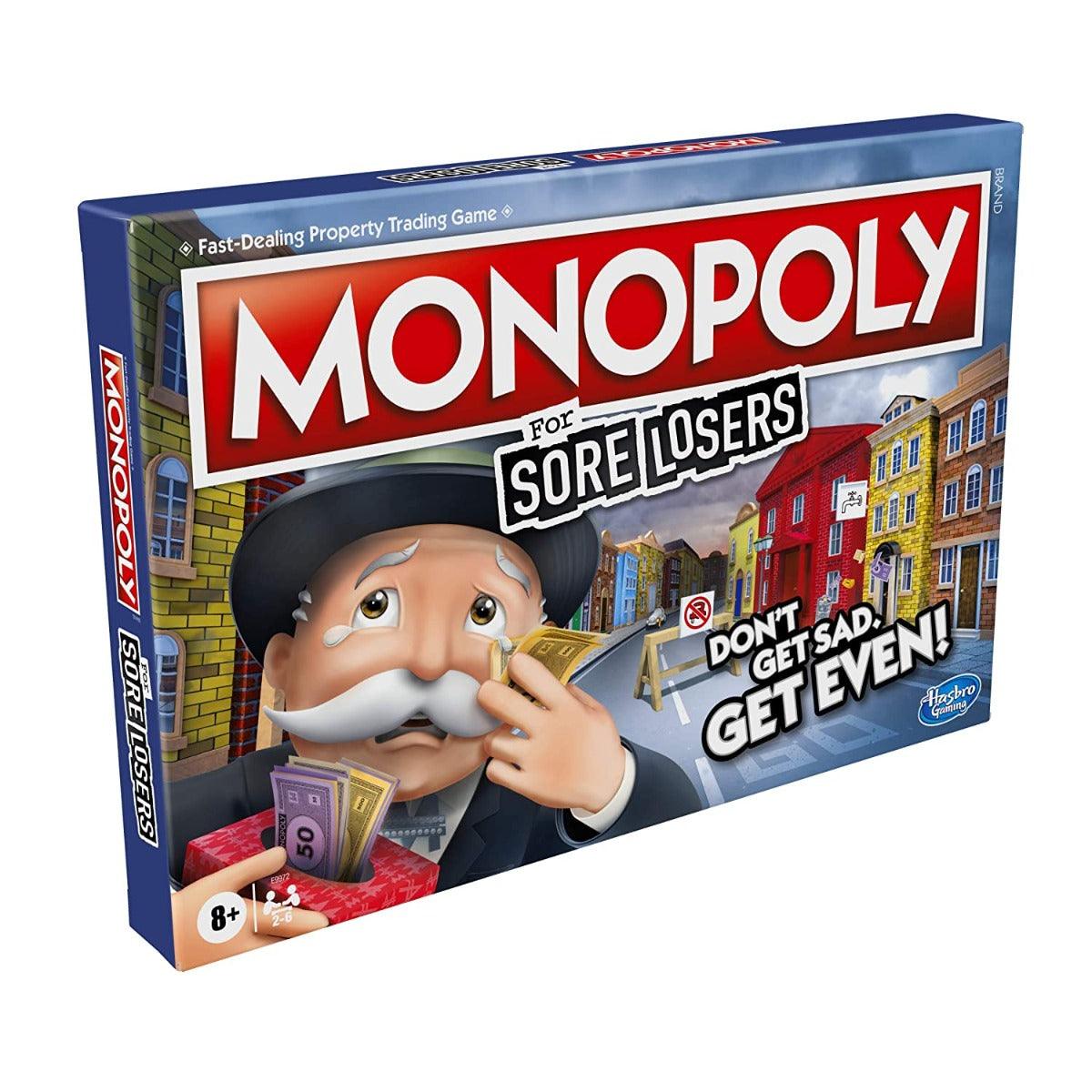 Monopoly For Sore Losers Board Game for Ages 8 and Up, The Game Where it Pays To Lose