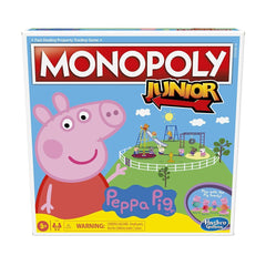 Monopoly Junior: Peppa Pig Edition Board Game for 2-4 Players, for Kids Ages 5 and Up