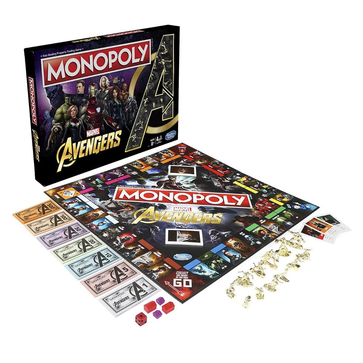 Monopoly Marvel Avengers Edition Board Game for Ages 8 and Up