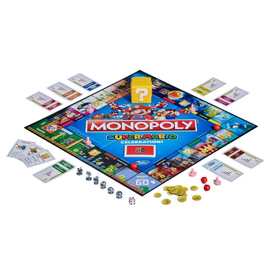 Monopoly Super Mario Celebration Edition Board Game for Super Mario Fans for Ages 8 and Up, With Video Game Sound Effects