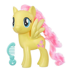 My Little Pony Toy 6-Inch Fluttershy, Yellow Pony Figure with Rooted Hair and Comb,