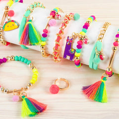 Make It Real Neo-Brite Chains & Charms Multicolor