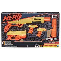 Nerf 31-Piece Alpha Strike Mission Ops Set Includes 4 Blasters, 2 Half-Targets, and 25 Official Elite Darts -- for Kids, Teens, Adults