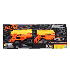 Nerf Alpha Strike Fang QS-4 and Cobra RC-6 Blasters ,Multi-Dart Blasting ,10 Official Nerf Elite Darts,for Kids, Teens, Adults