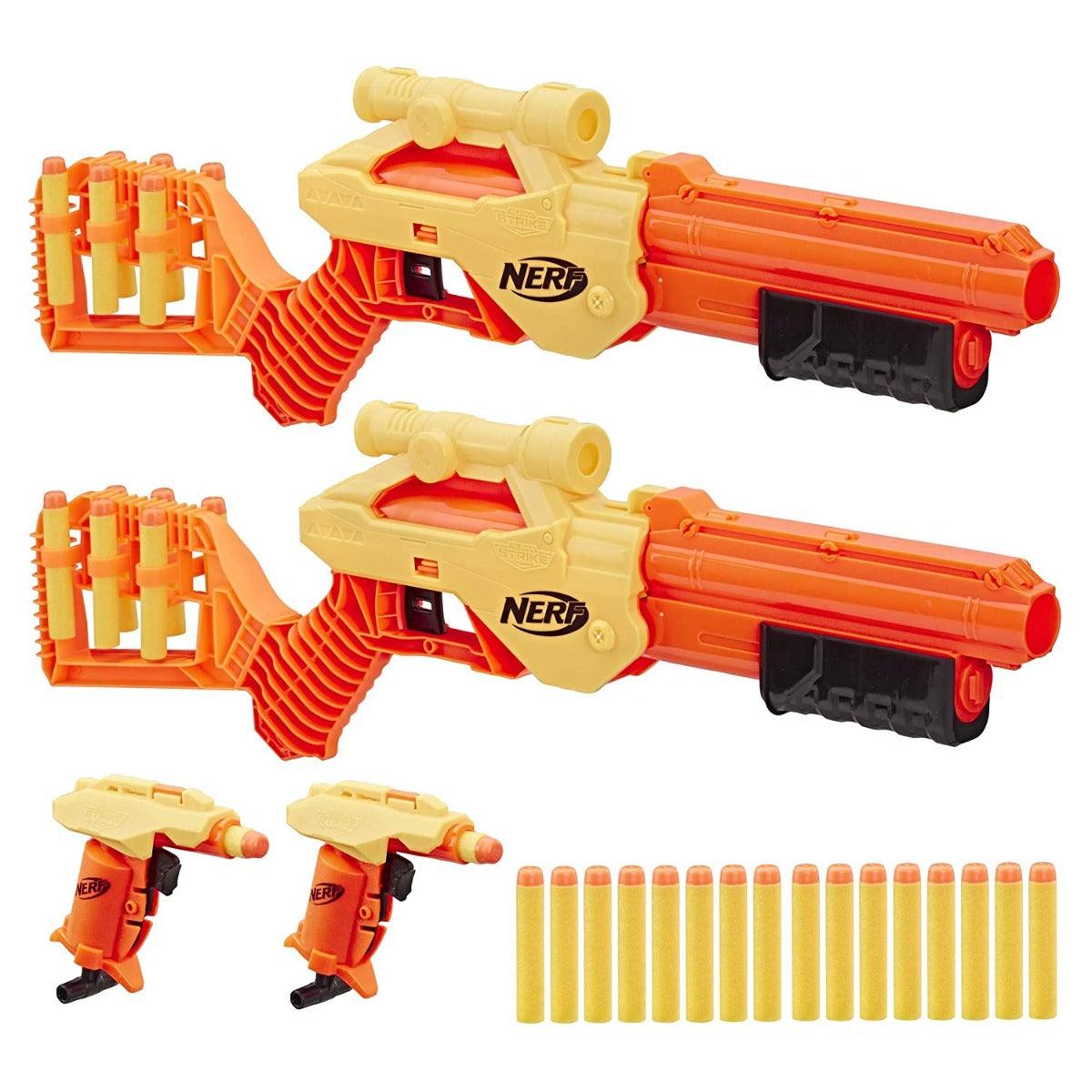 Nerf Alpha Strike Lynx SD-1 and Stinger SD-1 Multi-Pack - Includes 4 Blasters and 26 Official Nerf Elite Darts -- For Kids, Teens, Adults