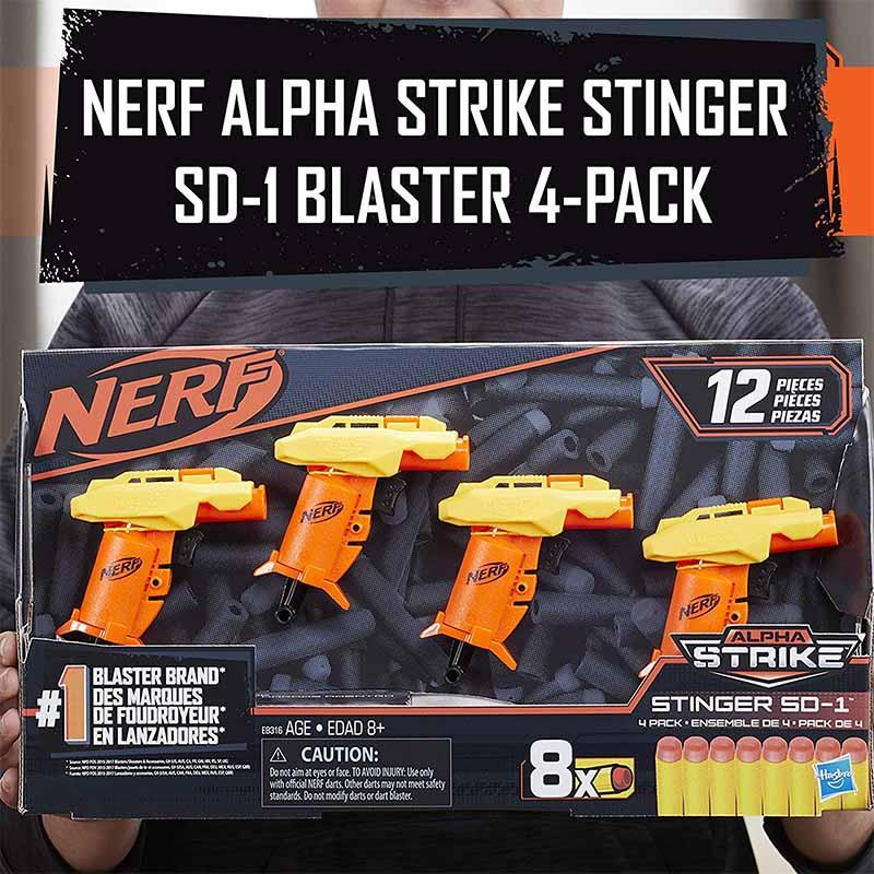 Nerf Alpha Strike Stinger Sd Blaster - Pack of 4