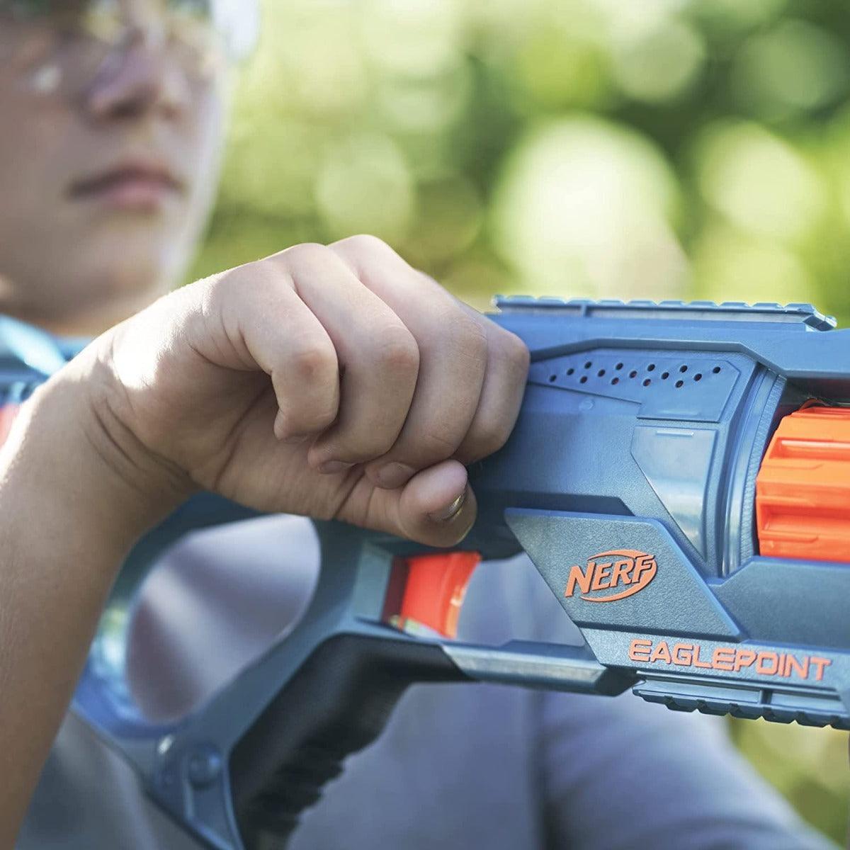 Nerf Elite 2.0 Eaglepoint RD-8 Blaster,8-Dart Drum, Detachable Scope and Barrel, 16 Nerf Darts, Bolt Action