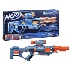Nerf Elite 2.0 Eaglepoint RD-8 Blaster,8-Dart Drum, Detachable Scope and Barrel, 16 Nerf Darts, Bolt Action