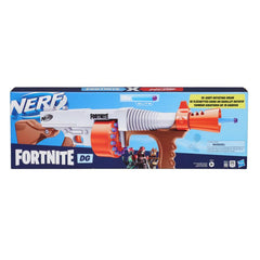 Nerf Fortnite DG Dart Blaster, 15-Dart Rotating Drum, Pump Action, 15 Official Nerf Darts, Inspired by Blaster Used in Fortnite Video Game