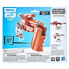 Nerf Fortnite Flare Dart Blaster, Break-Open Dart Loading, Includes 3 Mega Dart