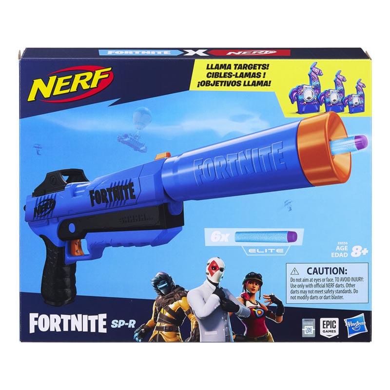 Nerf Fortnite SP-R and Llama Targets -- Includes SP-R Blaster, 3 Llama Targets, and 6 Official Nerf Elite Darts -- For Youth, Teens, Adults