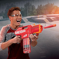 Nerf Mega Motostryke Motorized 10-Dart Blaster, Includes 10 Darts & 10-Dart Clip, for Kids, Teens, Adults