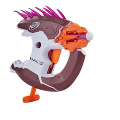 Nerf MicroShots Halo Needler,Mini Dart-Firing Blaster and 2 Nerf Darts ,Collectible Blaster for Halo Video Game Fans and Nerf Battlers