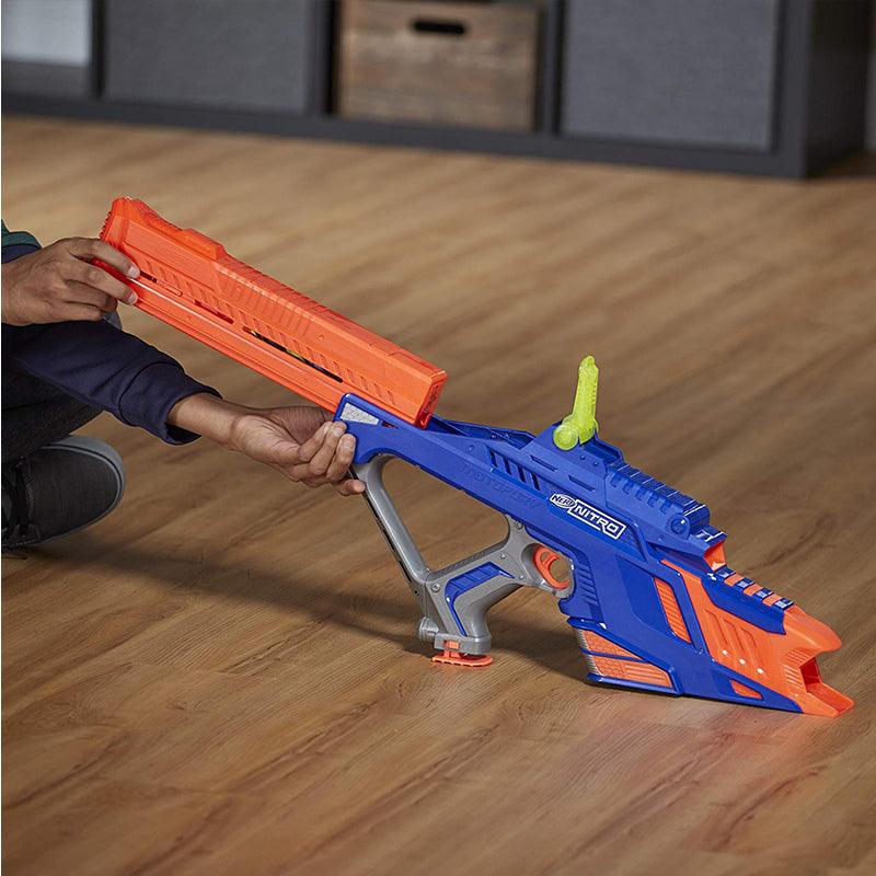 Nerf Nitro Moto Fury Rapid Rally Blaster and Foam Play