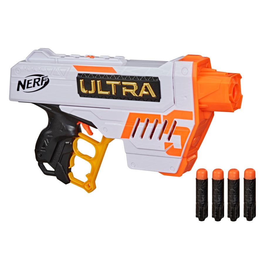 Nerf Ultra Five Blaster, 4-Dart Internal Clip, 4 Darts, Compatible Only with Ultra Darts